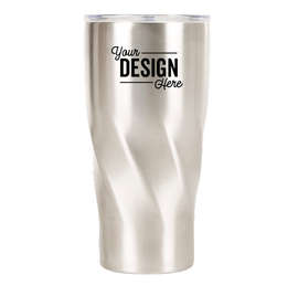 20 oz. Vacuum Insulated Swirl Tumbler - Color: Silver