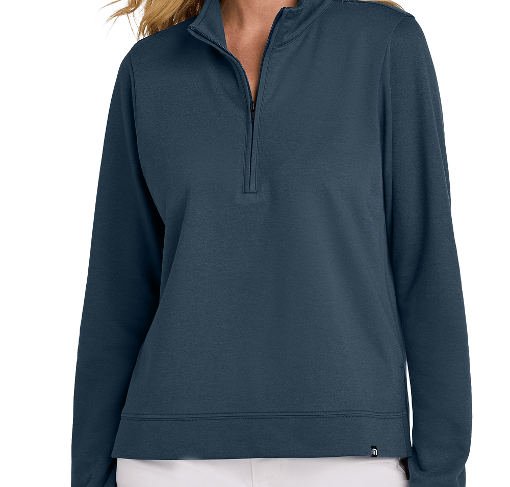 TravisMathew Women's Coveside Lightweight Quarter Zip Sweatshirt-default