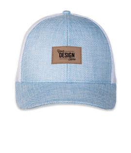Ahead Pregame Burlap Trucker Hat with Tan Rectangle Patch