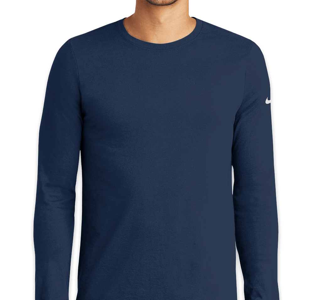 Nike Dri-FIT Long Sleeve Jersey Blend Performance Shirt-default