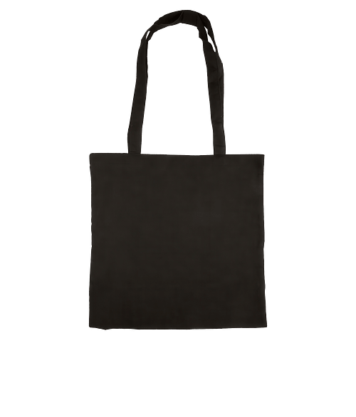 Basic Cotton Tote Bag in BLACK