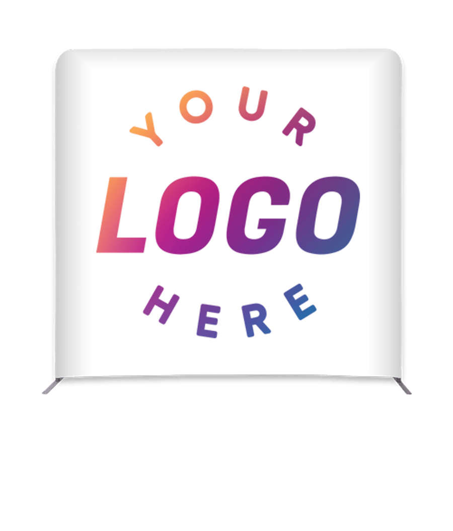 Full Color 98" x 91.25" Eurofit Straight Wall Display Kit in White