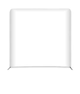 Full Color 98" x 91.25" Eurofit Straight Wall Display Kit - Color: White