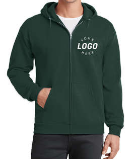 Port & Company Core Zip Hoodie - Color: Dark Green