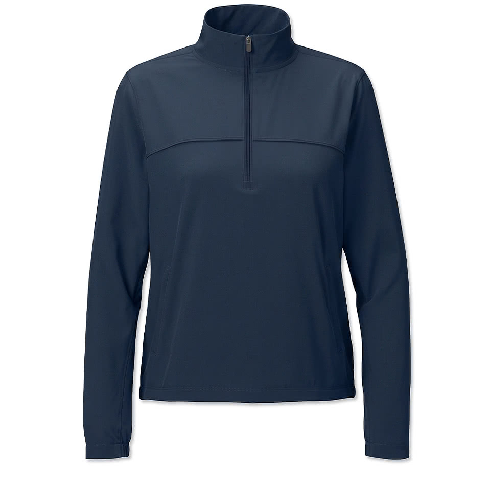 Sport-Tek Women's Repeat Quarter Zip Performance Shirt
