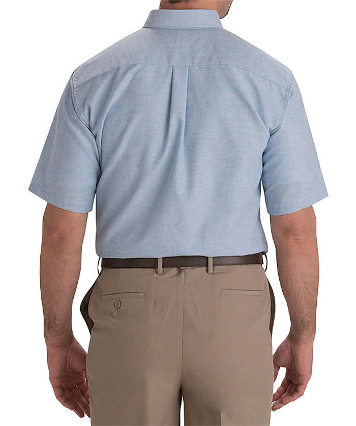 Edwards Oxford Short Sleeve Easy Care Dress Shirt