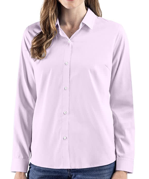 Cutter & Buck Women's Skyline Recycled End-on-End Dress Shirt