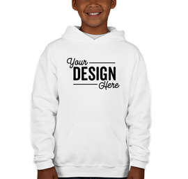 Jerzees Youth Nublend 50/50 Pullover Hoodie - Color: White