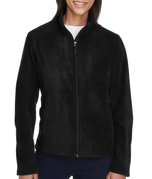 Core 365 Women's Journey Full-Zip Fleece Jacket - Printed in Black