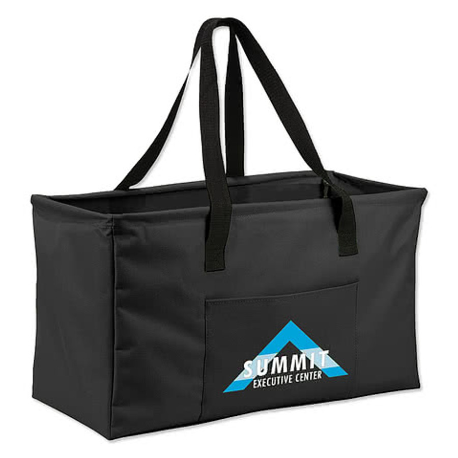 Full Color Large Poly Canvas Utility Tote Bag