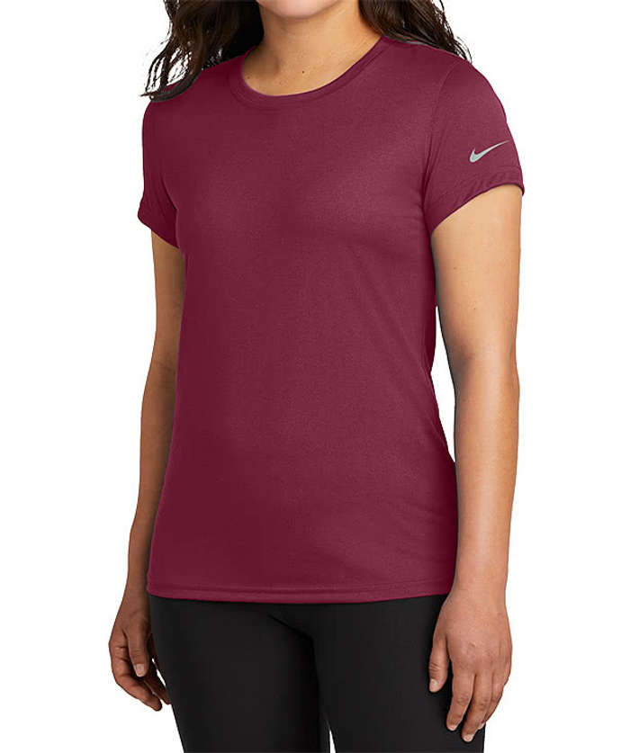 Nike Women's rLegend Recycled Swoosh Sleeve Performance Shirt