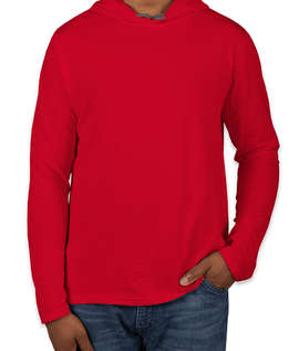 Anvil Hooded Long Sleeve T-shirt