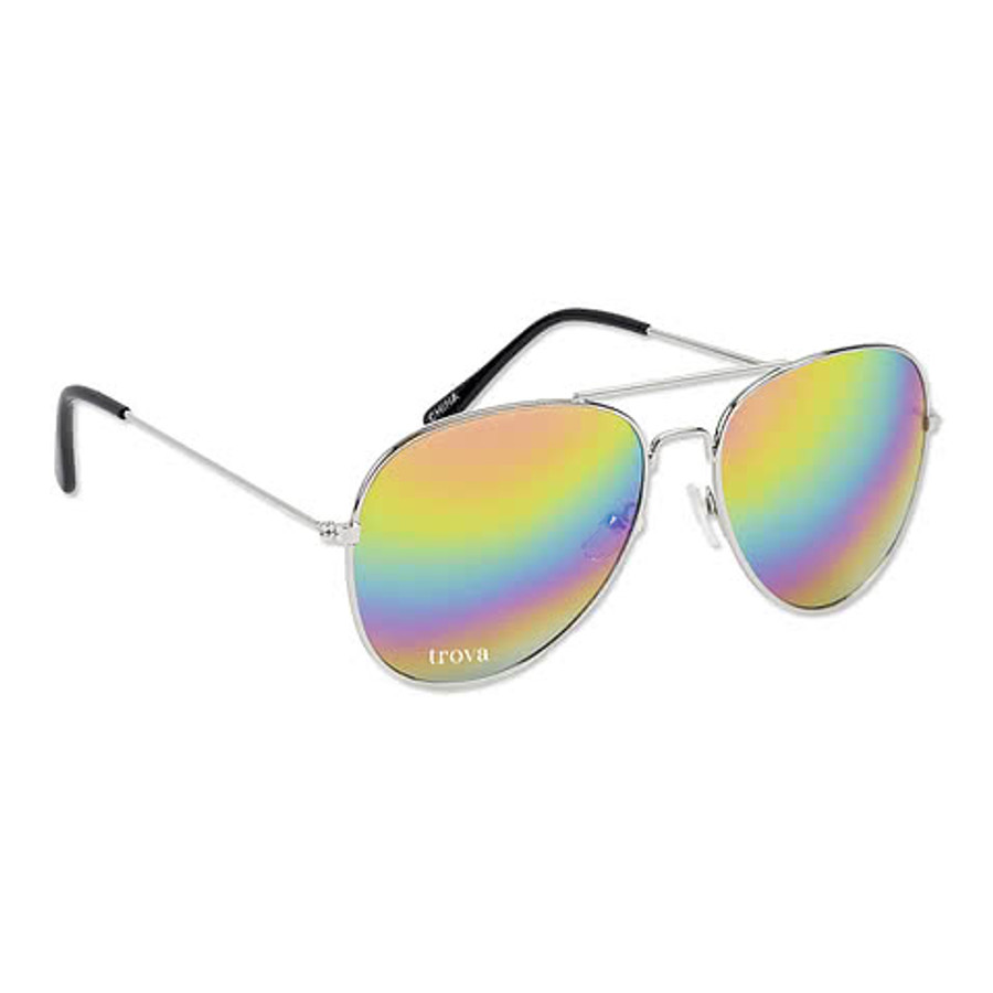 Swift Rainbow Aviator Sunglasses in Rainbow