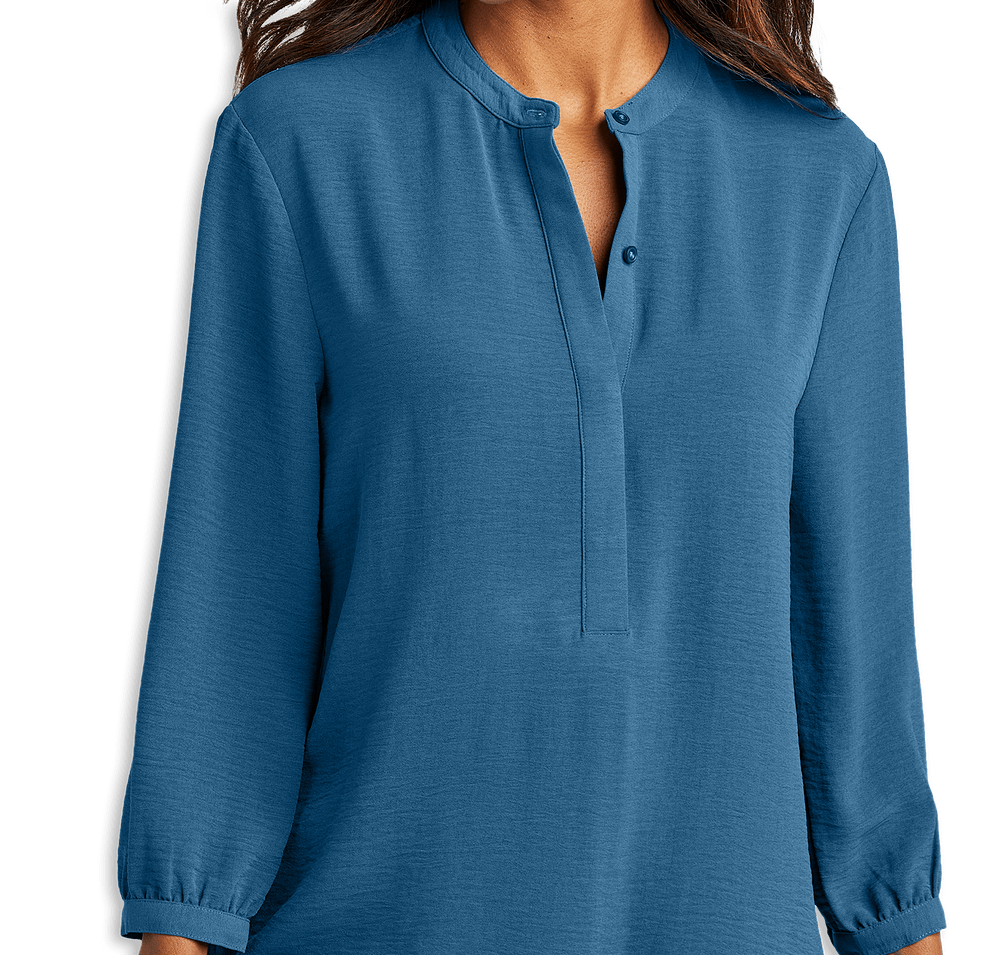 Port Authority Women's 3/4 Sleeve Textured Crepe Tunic-default