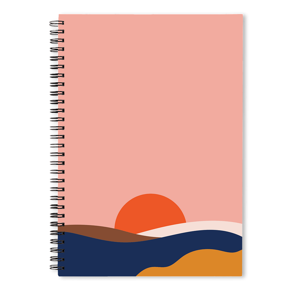 Sunset JournalBooks ® Spiral Notebook-default