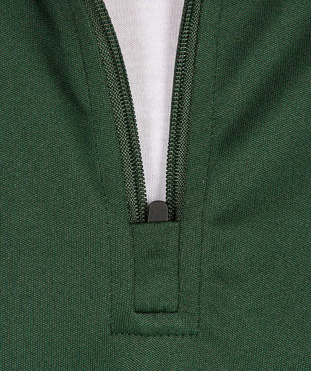 Badger Contrast Melange Quarter Zip Performance Shirt