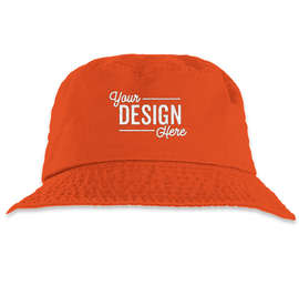 Mega Cap Cotton Twill Bucket Hat - Color: Orange