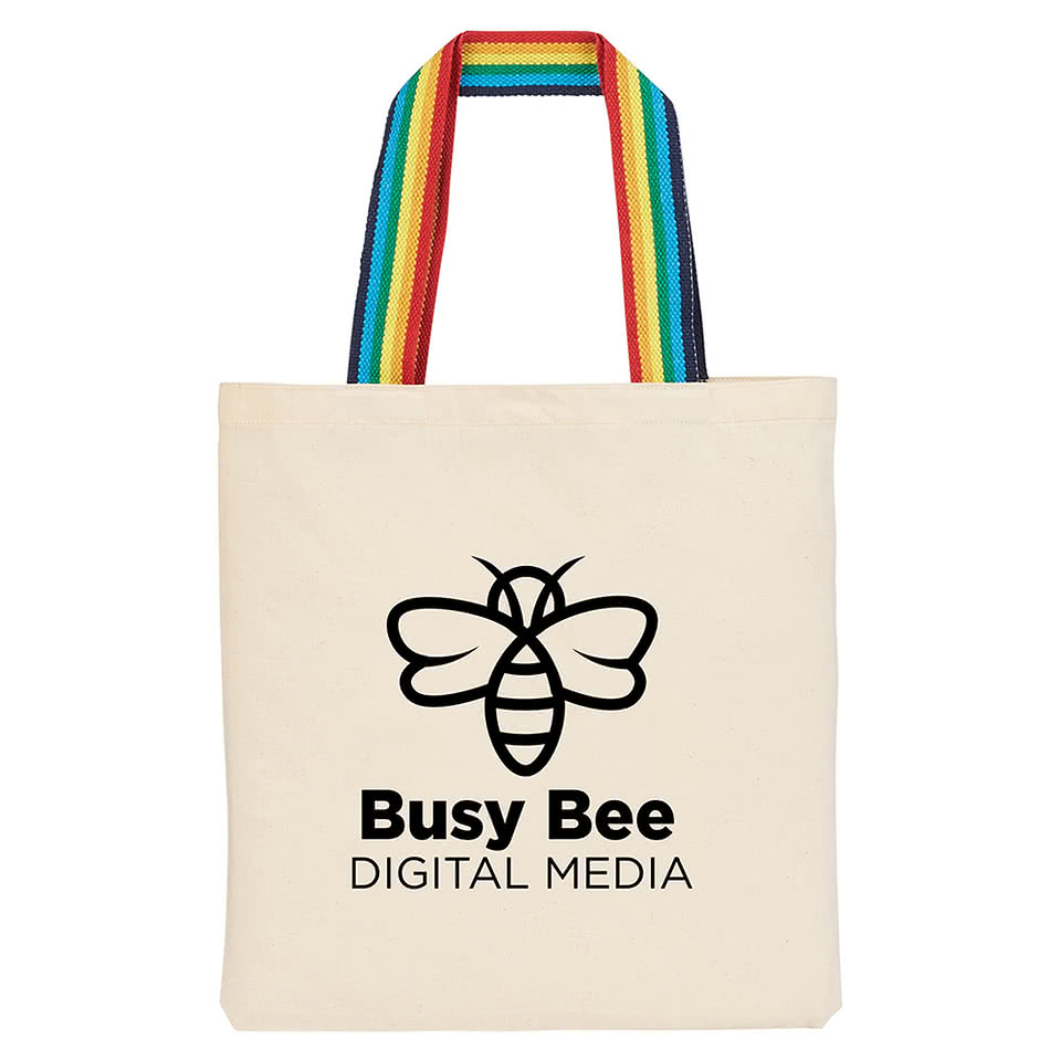 Rainbow Recycled Cotton Tote Bag