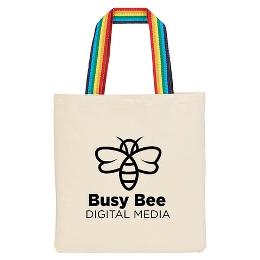 Rainbow Recycled Cotton Tote Bag