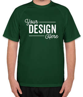 Augusta Attain Short Sleeve Raglan Performance Shirt - Color: Dark Green
