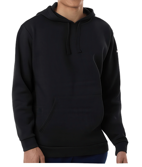 Adidas Recycled Fleece Pullover Hoodie in Black