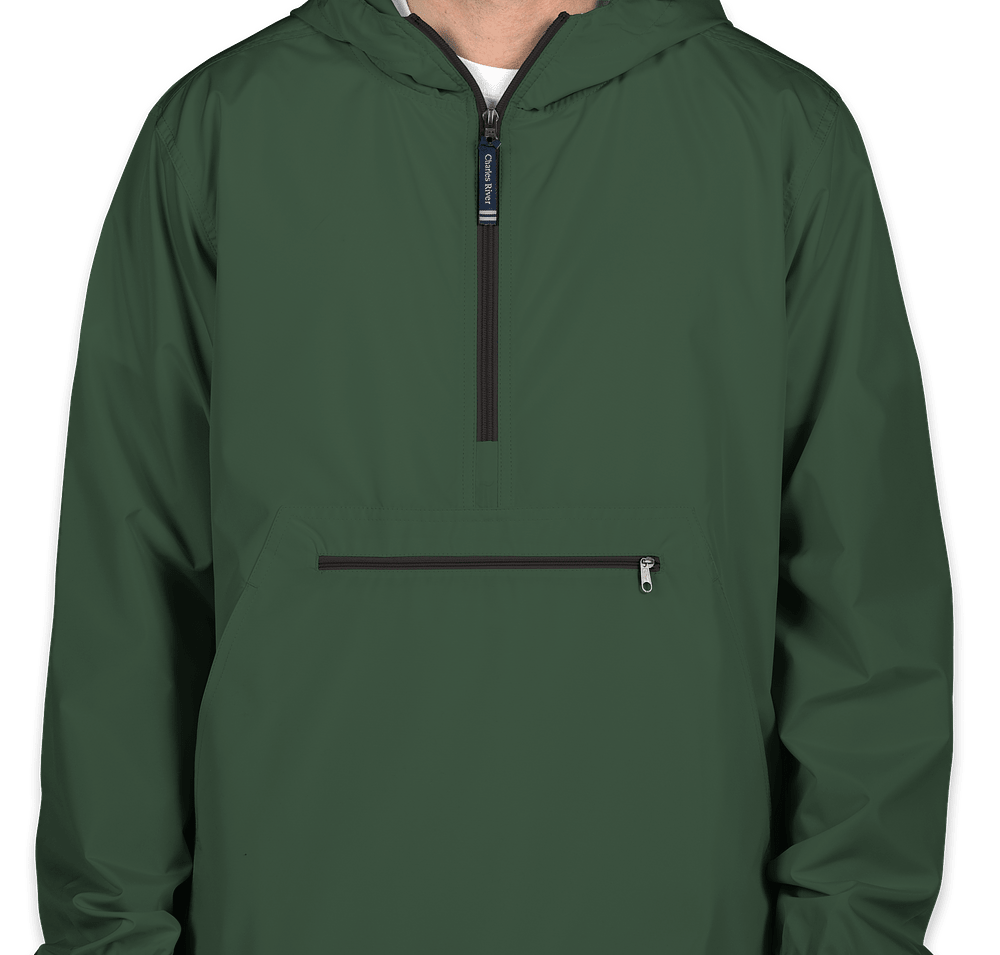 Charles River Pack-N-Go Hooded Packable Anorak - Embroidered-default