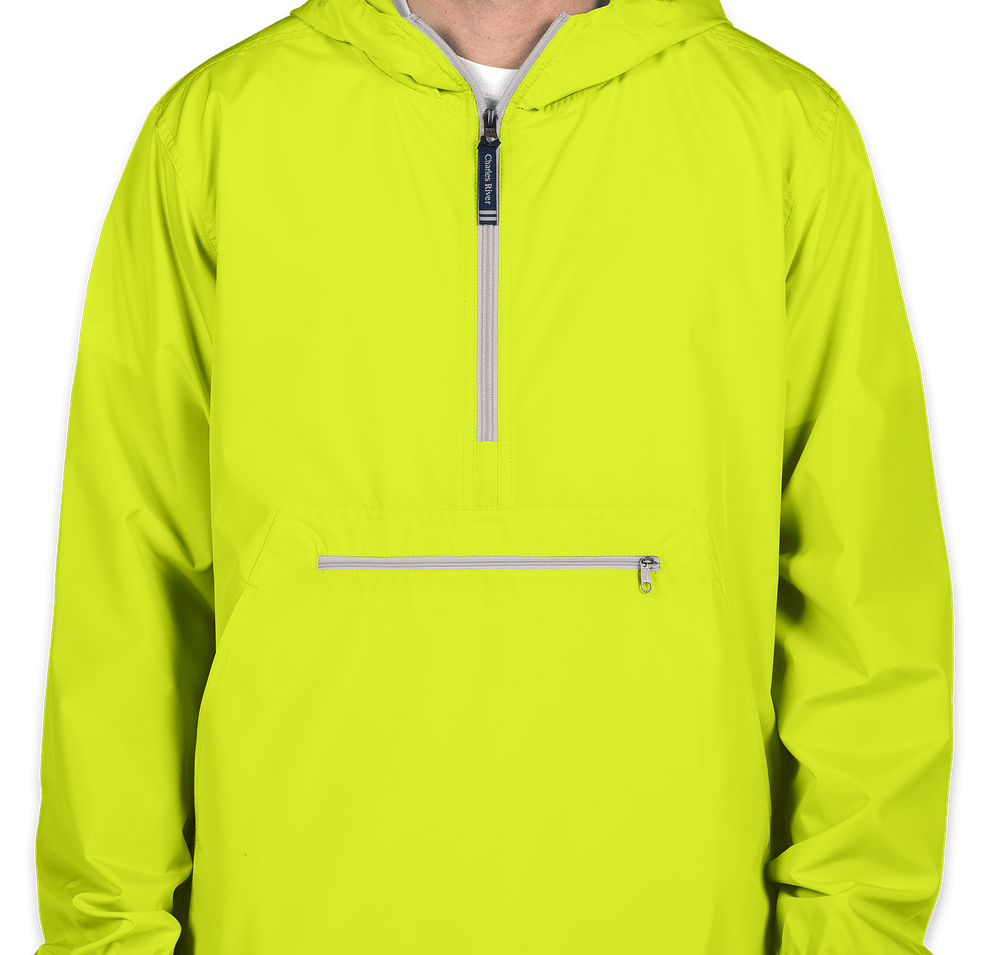 Charles River Pack-N-Go Hooded Packable Anorak - Embroidered-default