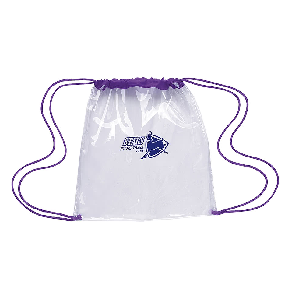 Full Color Clear Game Drawstring Bag