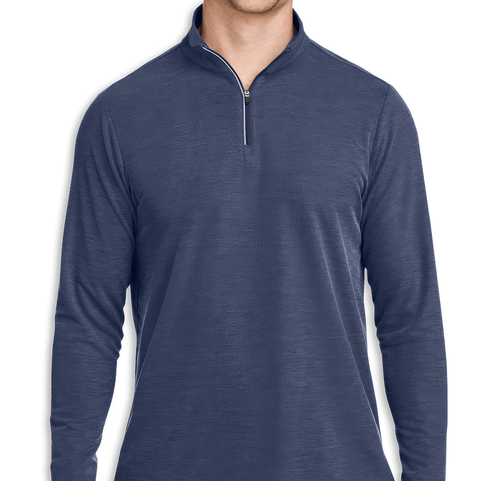 Core 365 Fusion ChromaSoft Pique Quarter Zip Sweatshirt - Embroidered-default