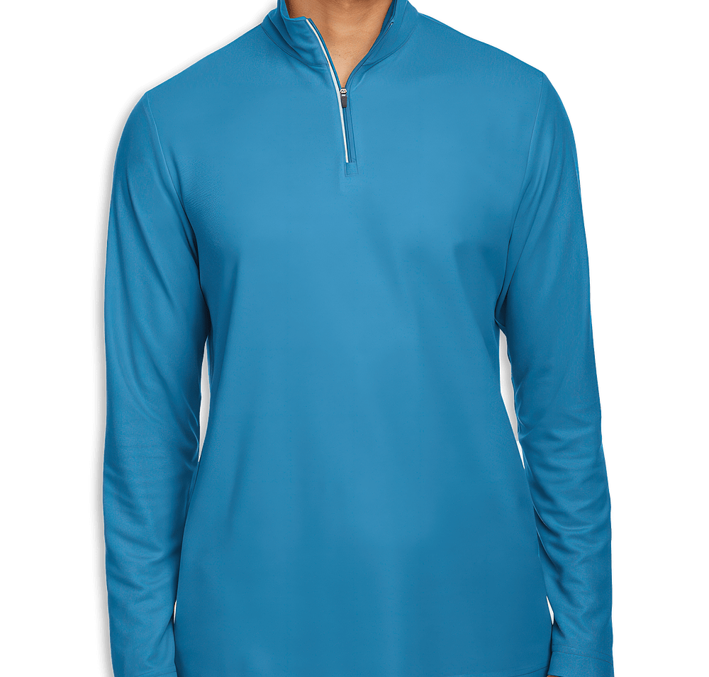 Core 365 Fusion ChromaSoft Pique Quarter Zip Sweatshirt - Embroidered-default