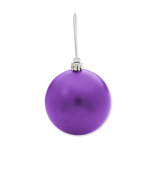 Shatter-Resistant Ball Ornament in Purple