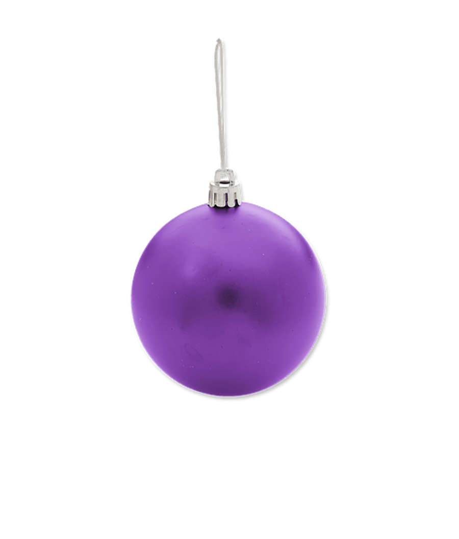 Shatter-Resistant Ball Ornament in Purple