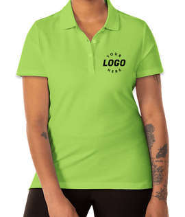 Clique by Cutter & Buck Women's Addison Cotton Pique Polo - Color: Light Green