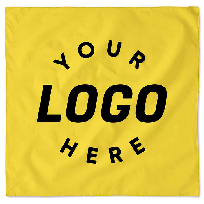Augusta 100% Cotton Solid Bandana (Centered Design)
