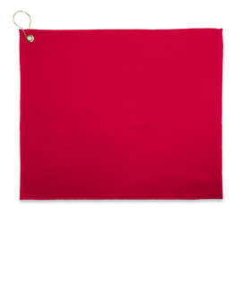 Full Color Epicolor Premium Grommeted Golf Towel - Color: Cardinal