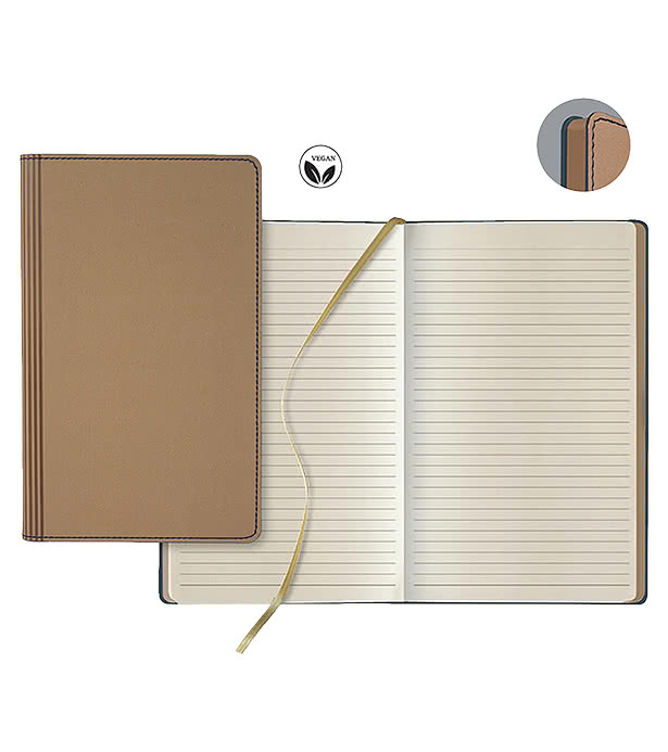 Castelli Debossed Vegan ECO Medio Lined Hard Cover Notebook