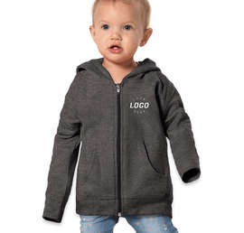 Rabbit Skins Toddler Fleece Zip Hoodie - Color: Vintage Smoke