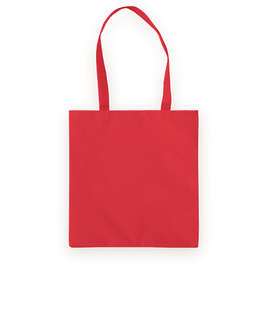 Basic 50% Recycled Poly Tote Bag - Color: Red