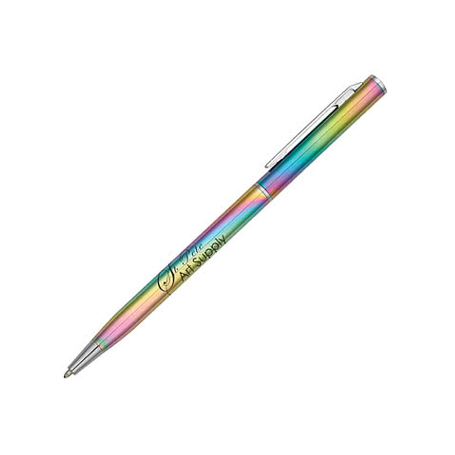 Prism Aluminum Ballpoint Pen (black ink) in Rainbow