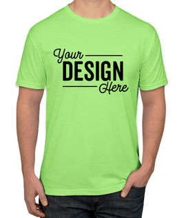 Canada - Next Level 60/40 T-shirt - Color: Neon Heather Green