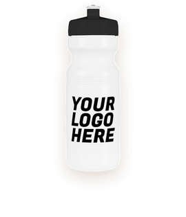 24 oz. Bike Water Bottle - Color: White / Black