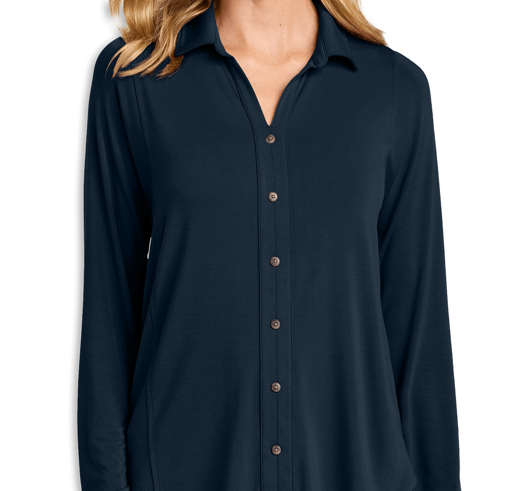Port Authority Women's Luxe Knit Button Tunic-default