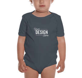 Royal Apparel USA-Made Organic Baby Bodysuit - Color: Pacific Blue