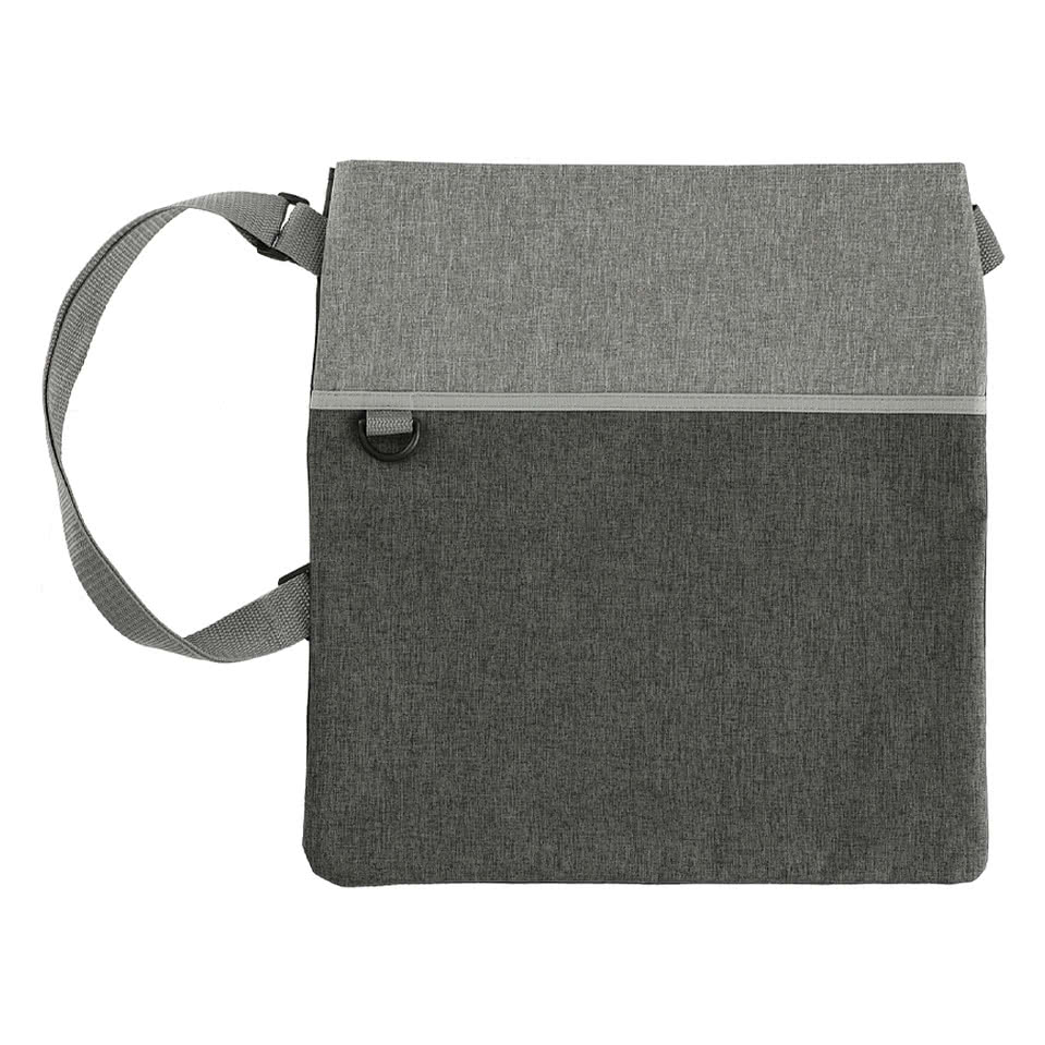 Double Heather Recycled Crossbody Tote Bag