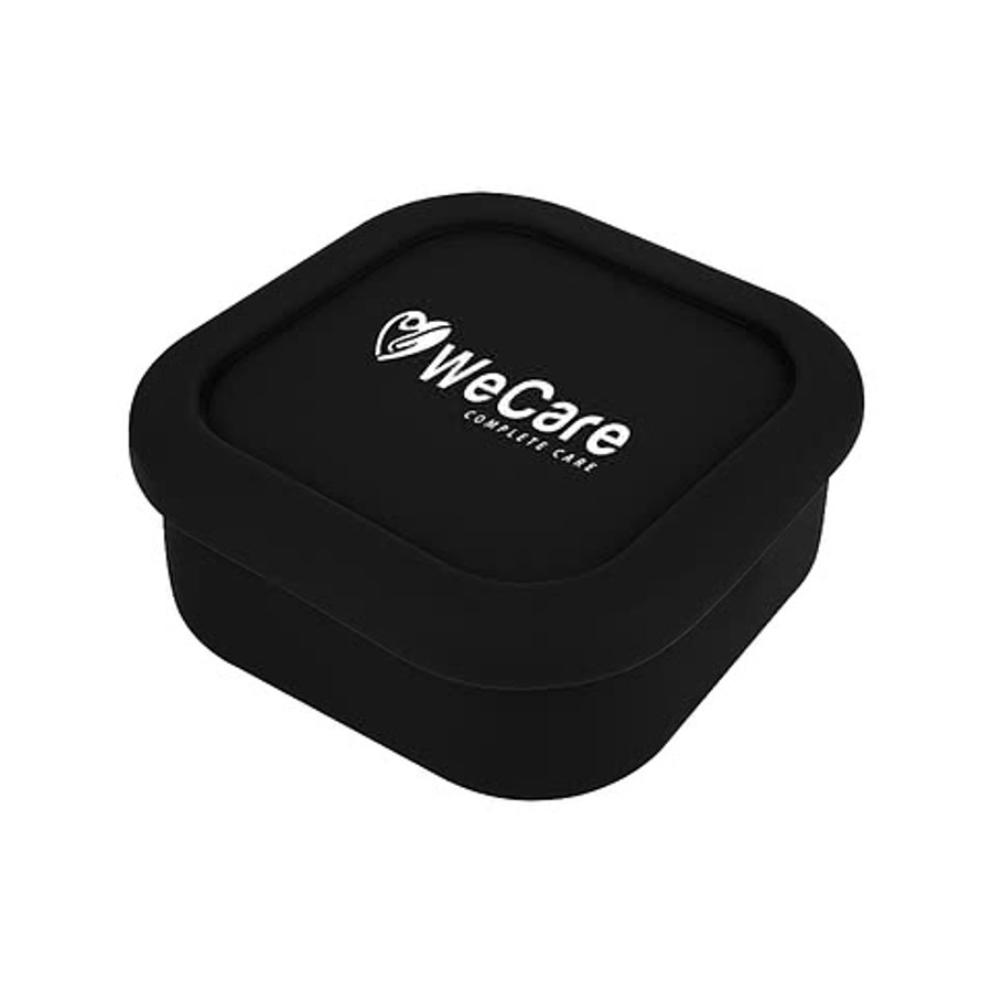 Square Silicone Food Container in WHITE