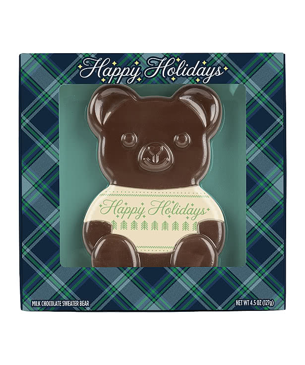 4.5 oz. Milk Chocolate Snuggly Sweater Bear