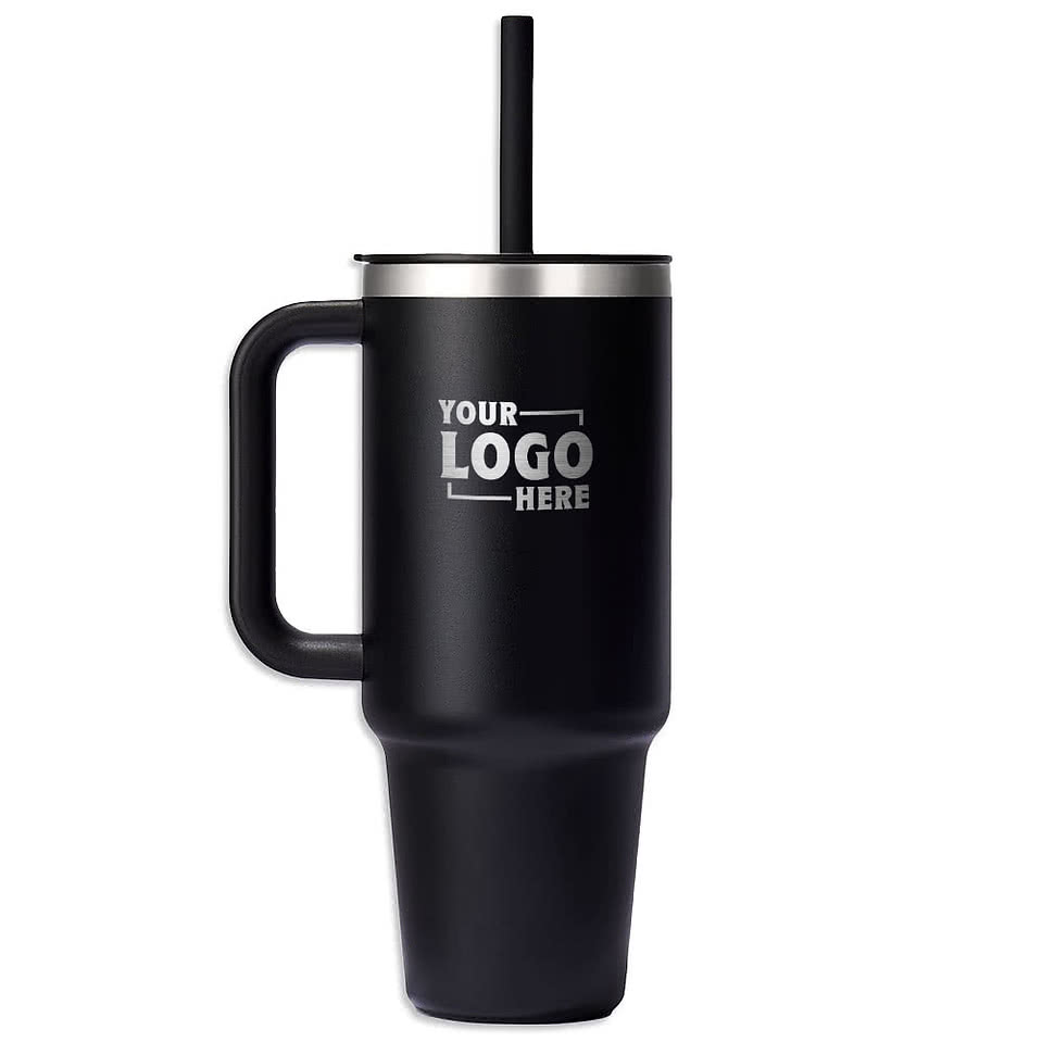 Hydro Flask All Around Travel Tumbler 40 oz. with Straw - Laser Engraved
