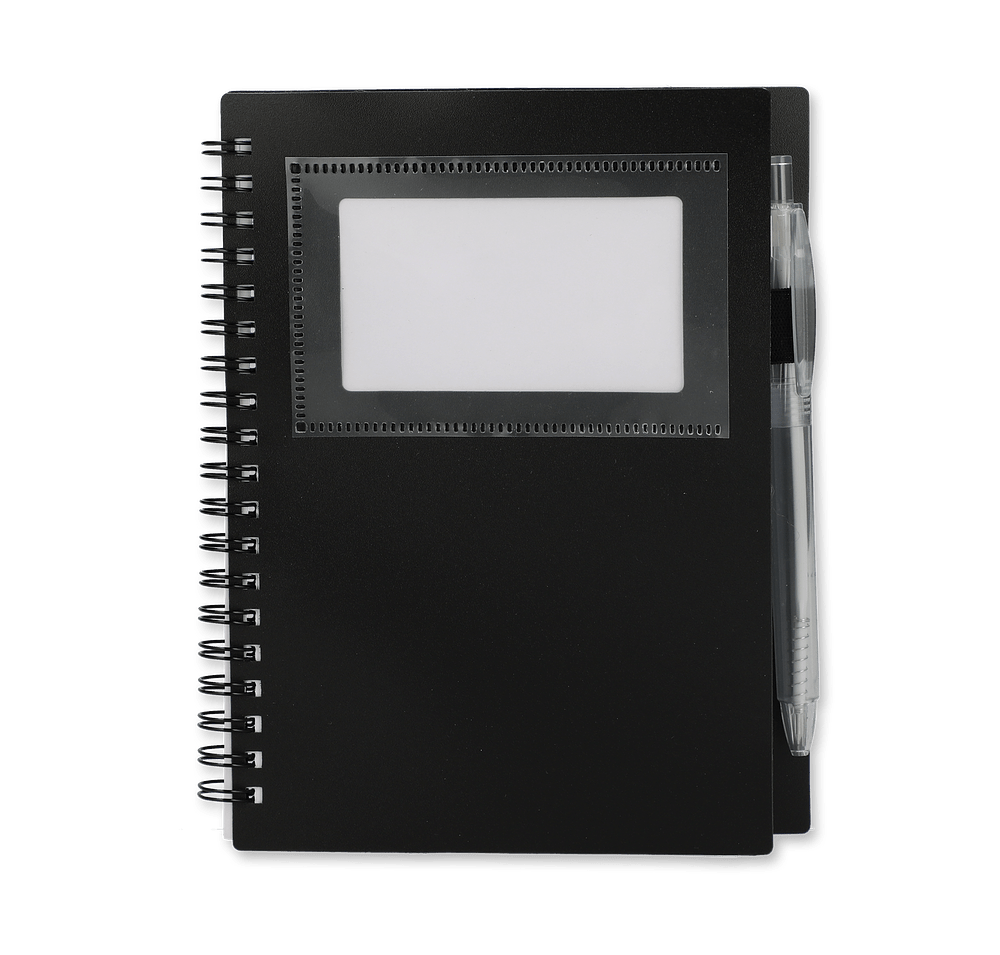 FSC Star Recycled Soft Cover Spiral Notebook with Pen-default