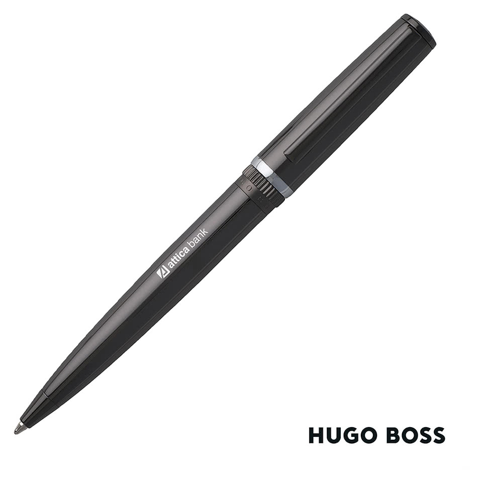 Hugo Boss Laser Engraved Gear Ballpoint Pen (blue ink)