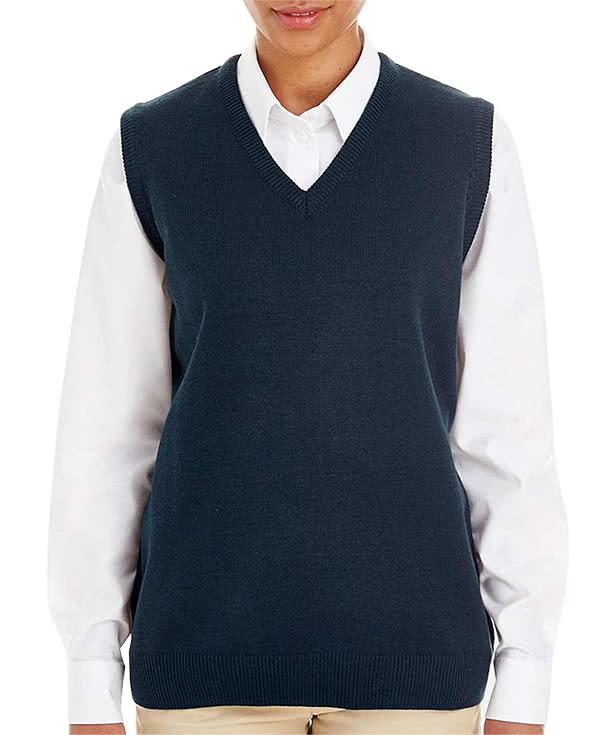 Harriton Women's Pilbloc V-Neck Sweater Vest